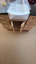Mini wood bathroom sink