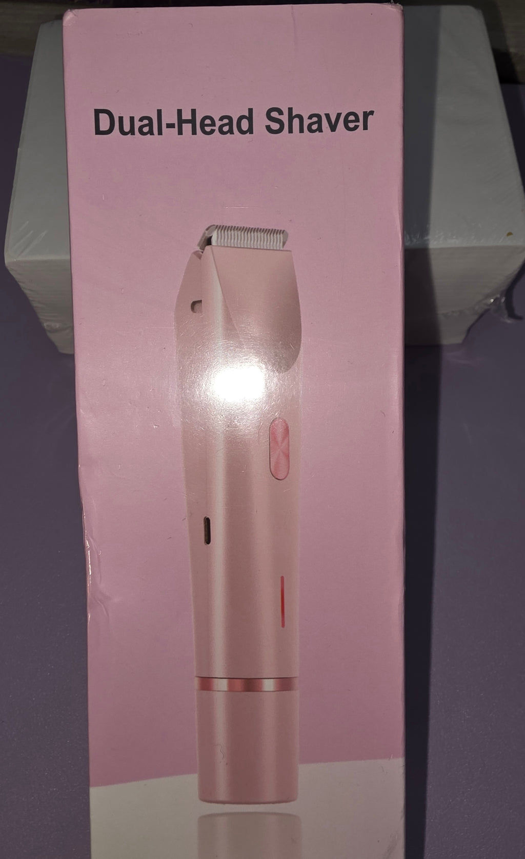 Pink dual head shaver
