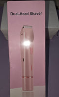 Pink dual head shaver