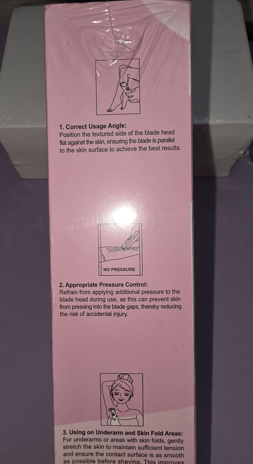 Pink dual head shaver