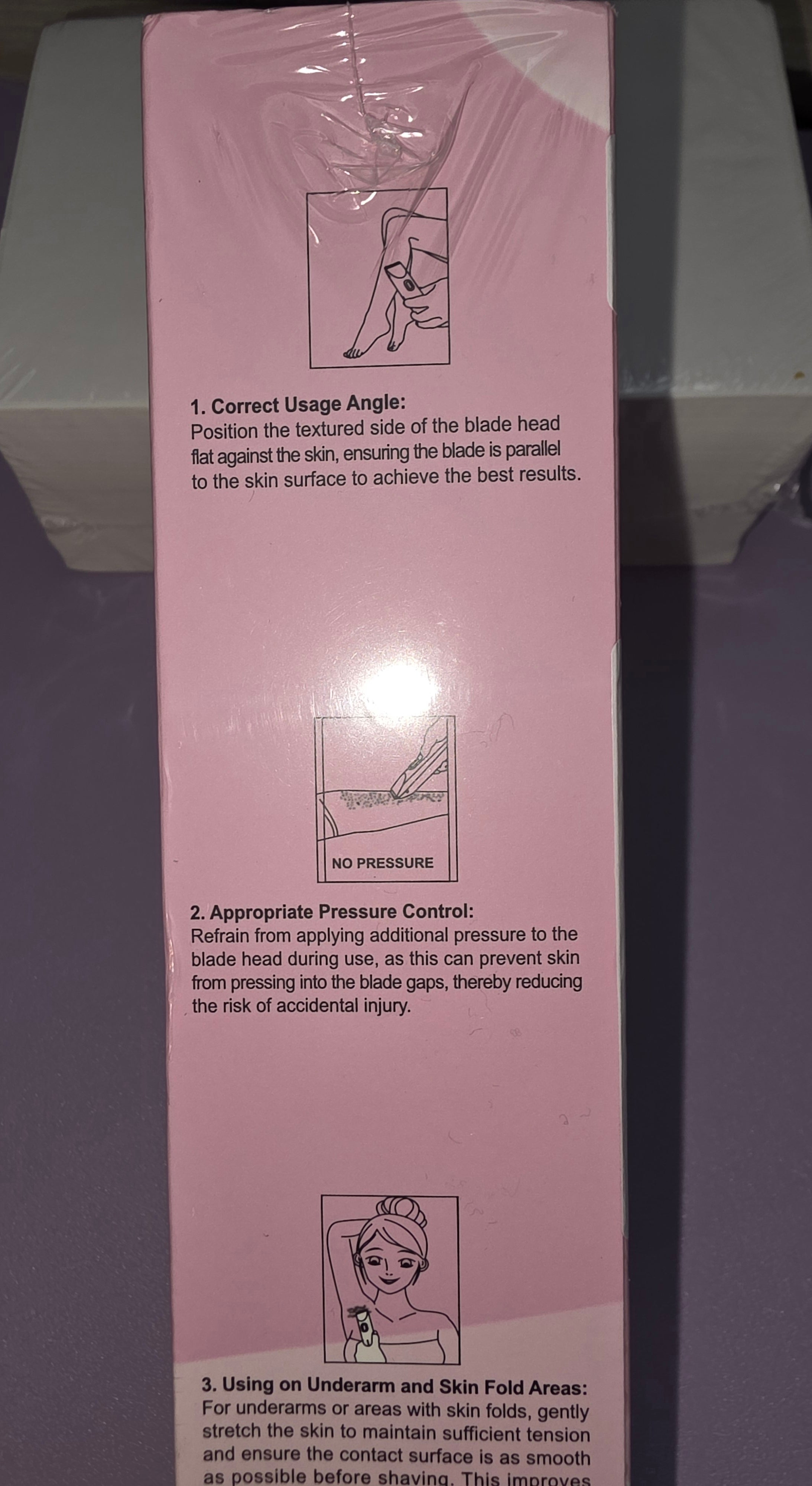 Pink dual head shaver