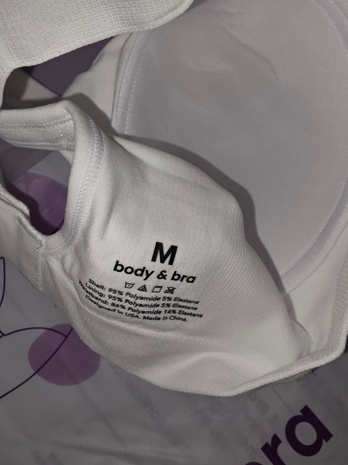 Body & Bra white size meduim