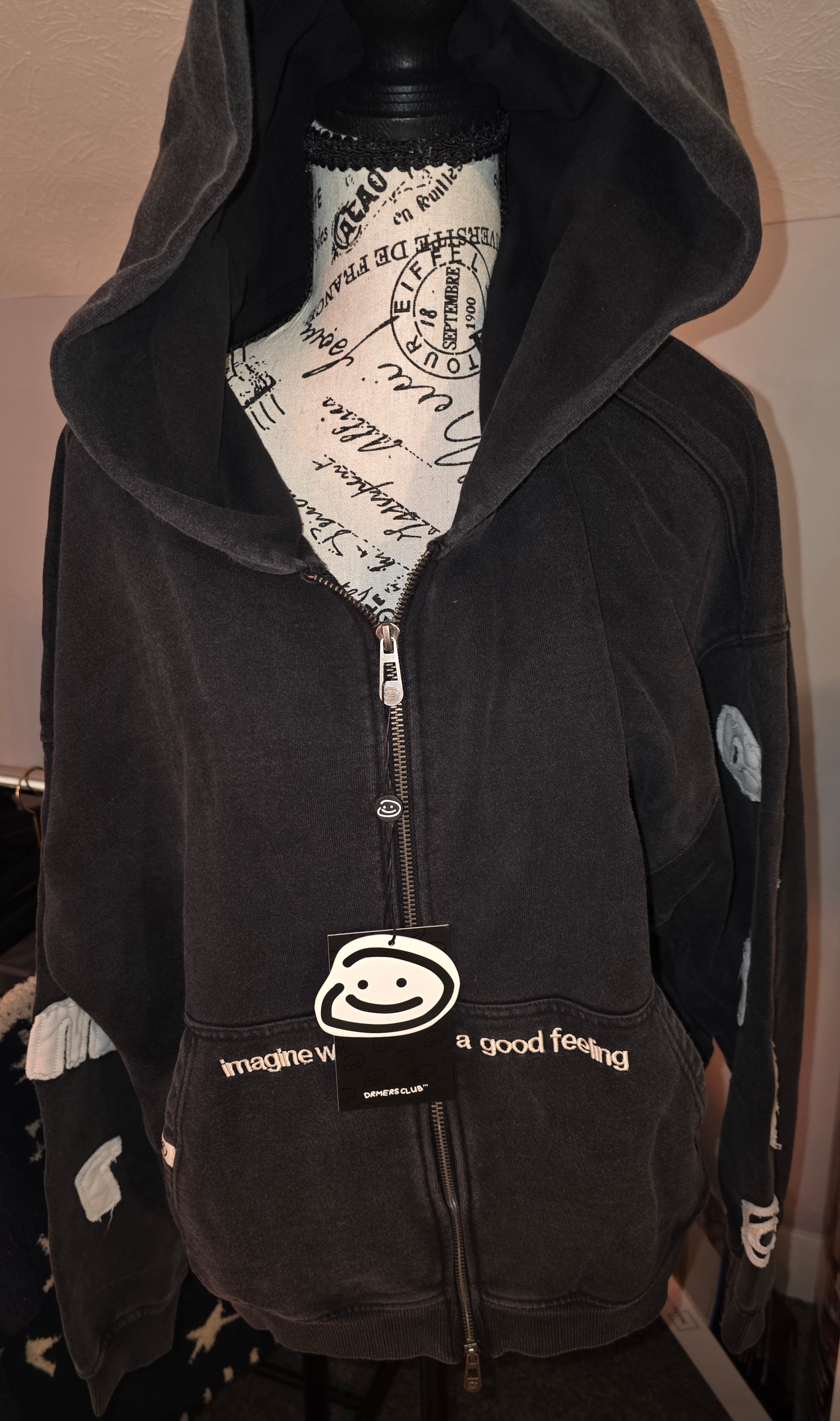 Drmers club hoodie zip front