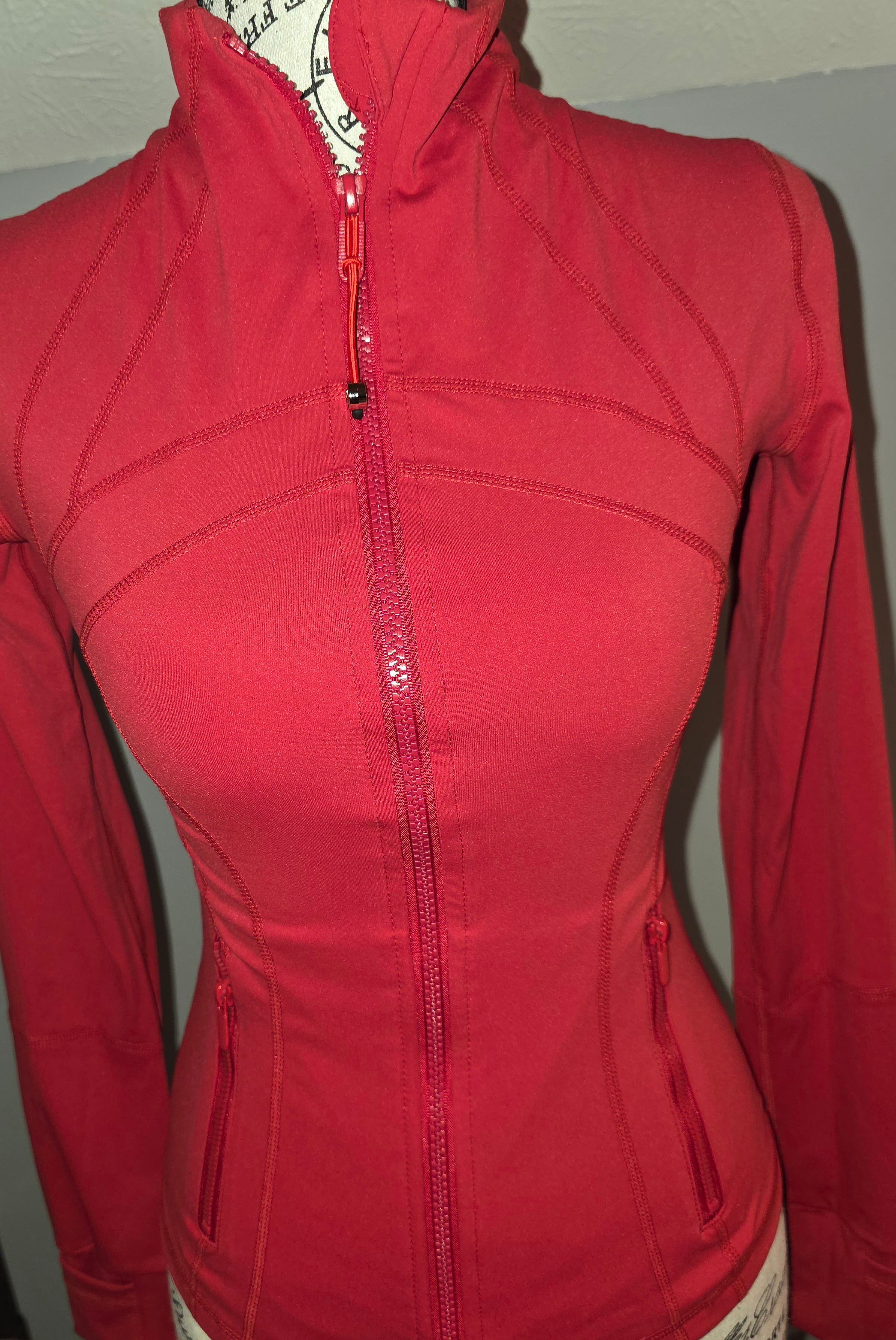 Stretchy red top and pant Active wear