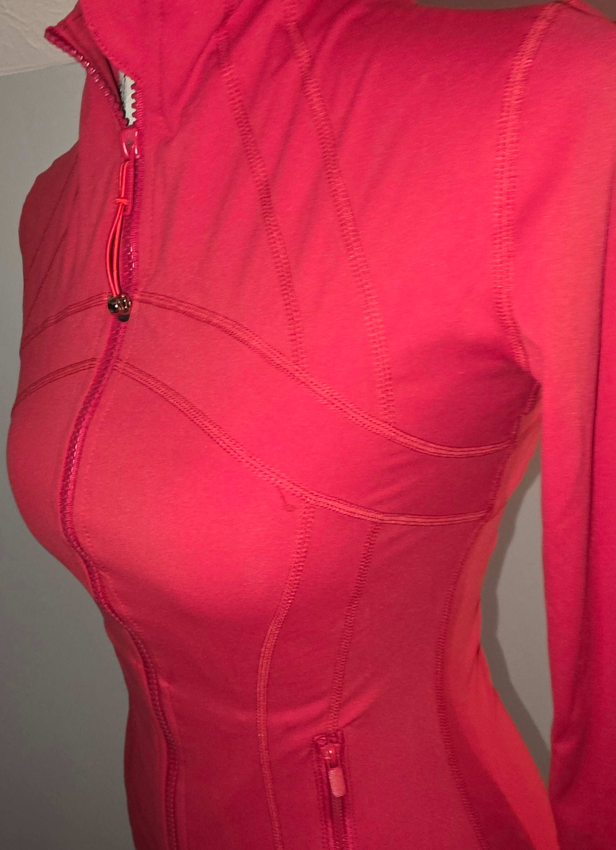 Stretchy red top and pant Active wear