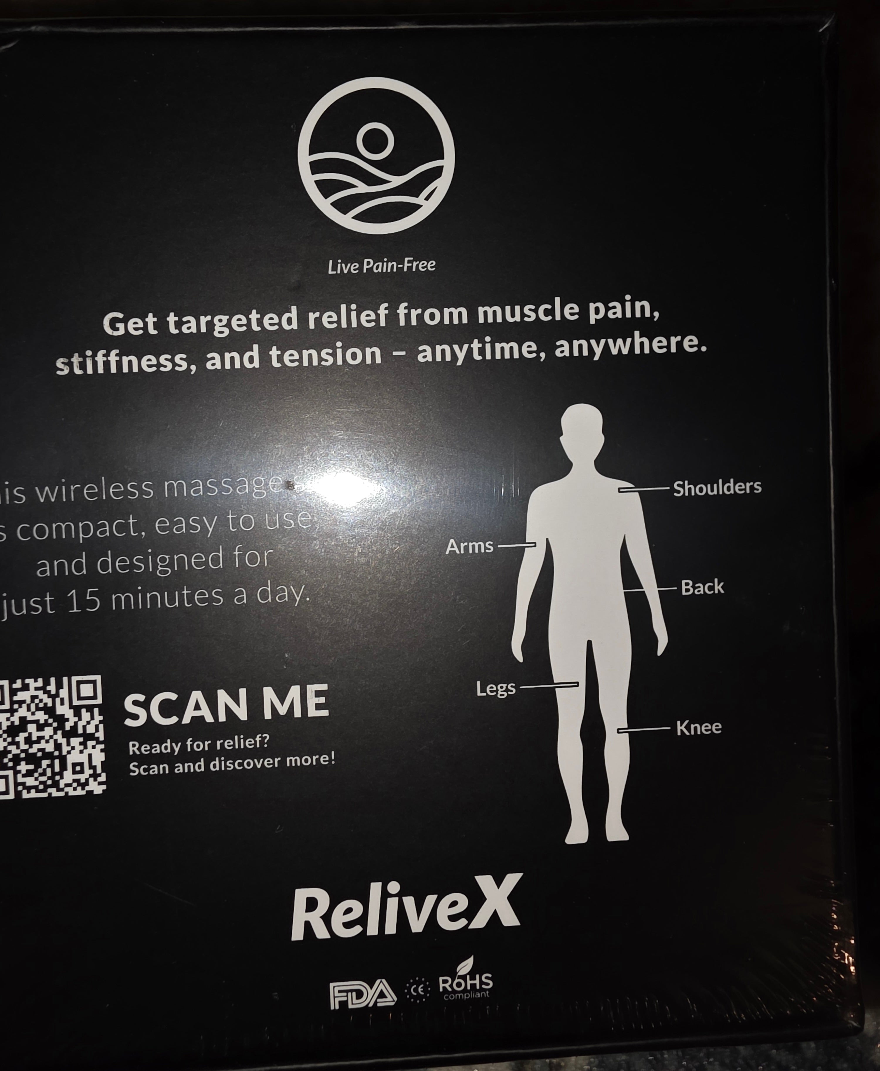 ReliveX pain relief massager set