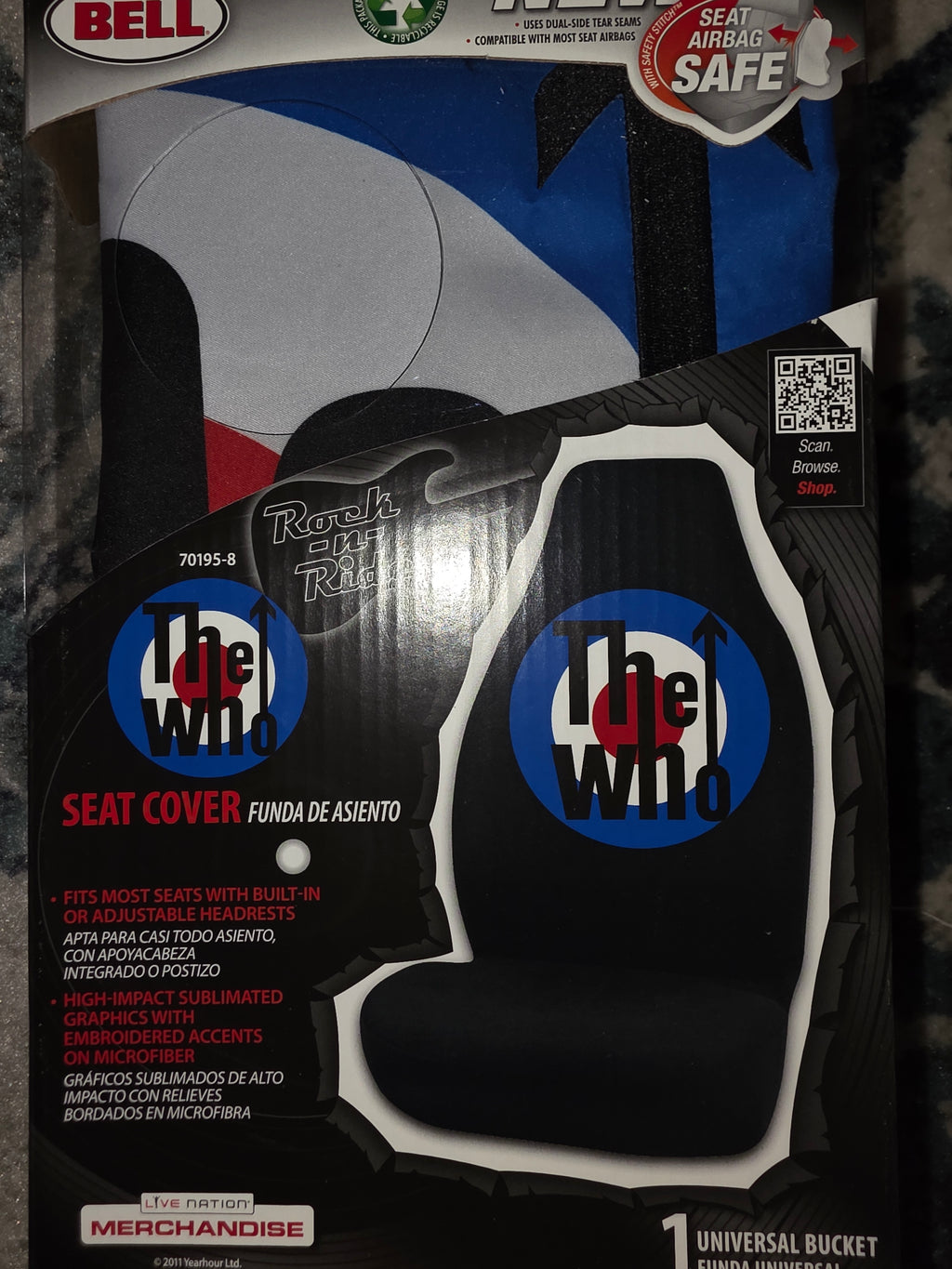 Set of bucket seat covers