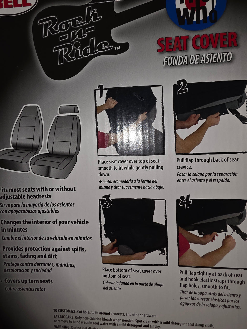 Set of bucket seat covers