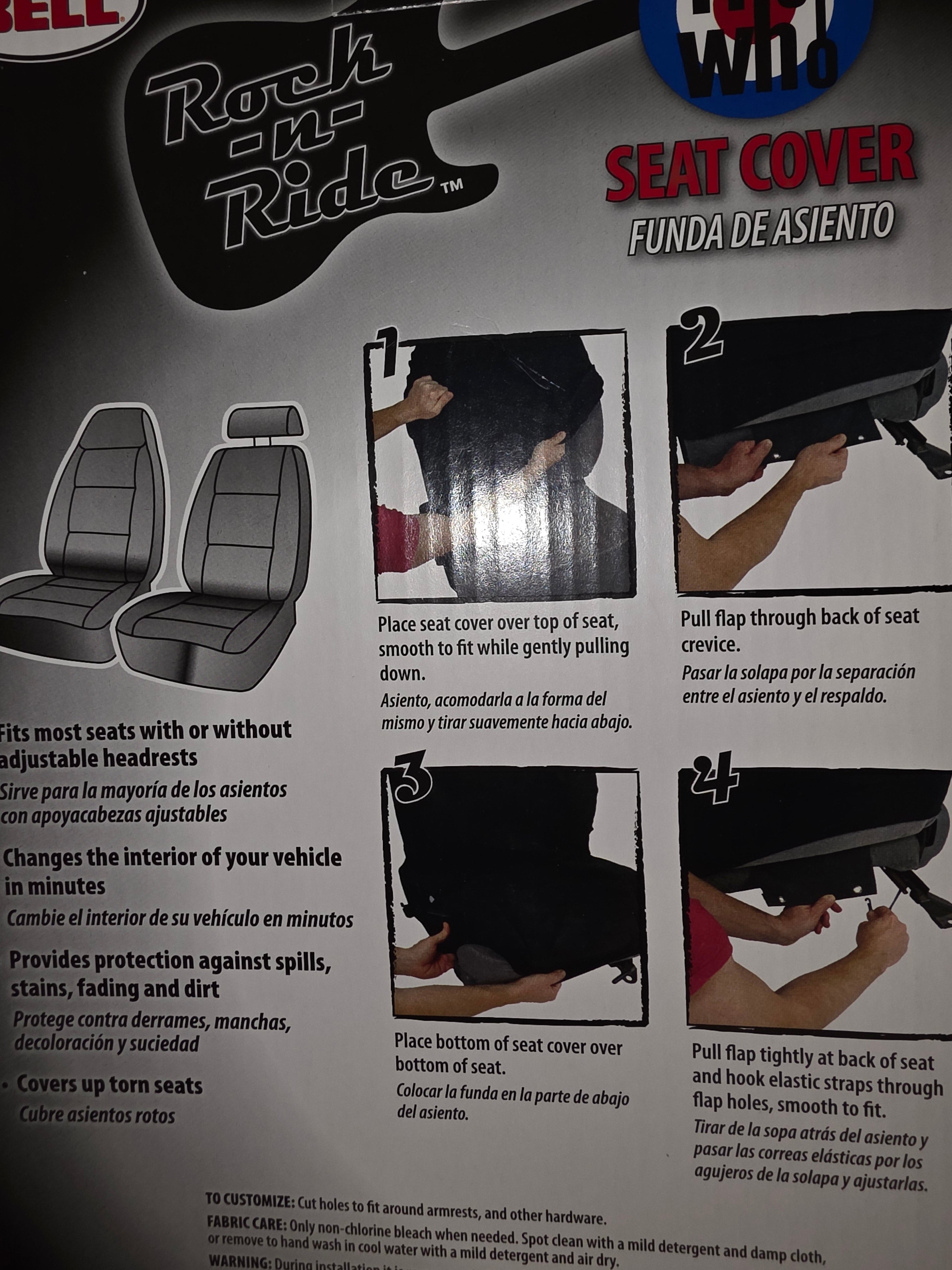 Set of bucket seat covers