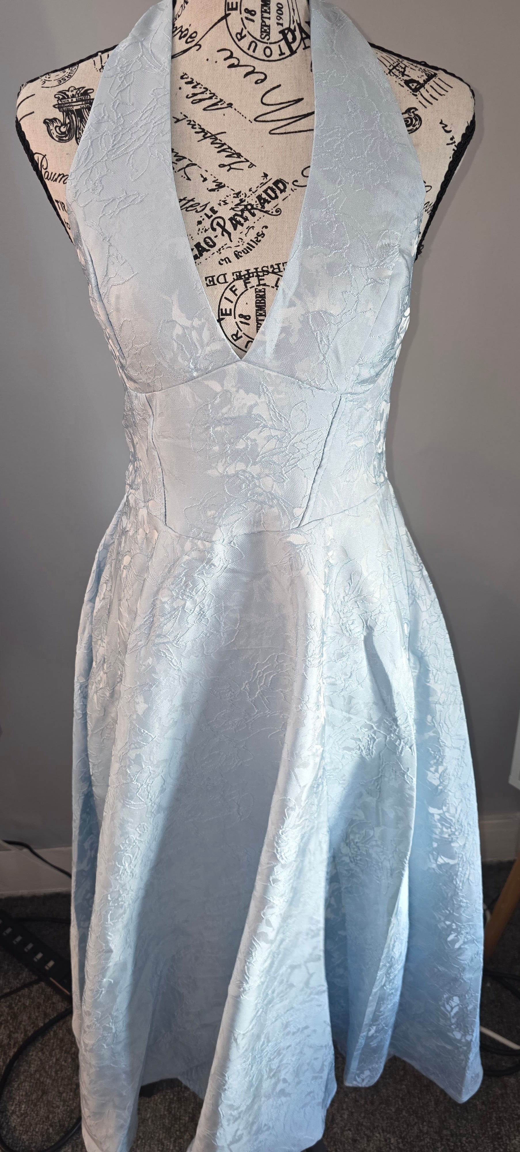 Cider dress baby blue color