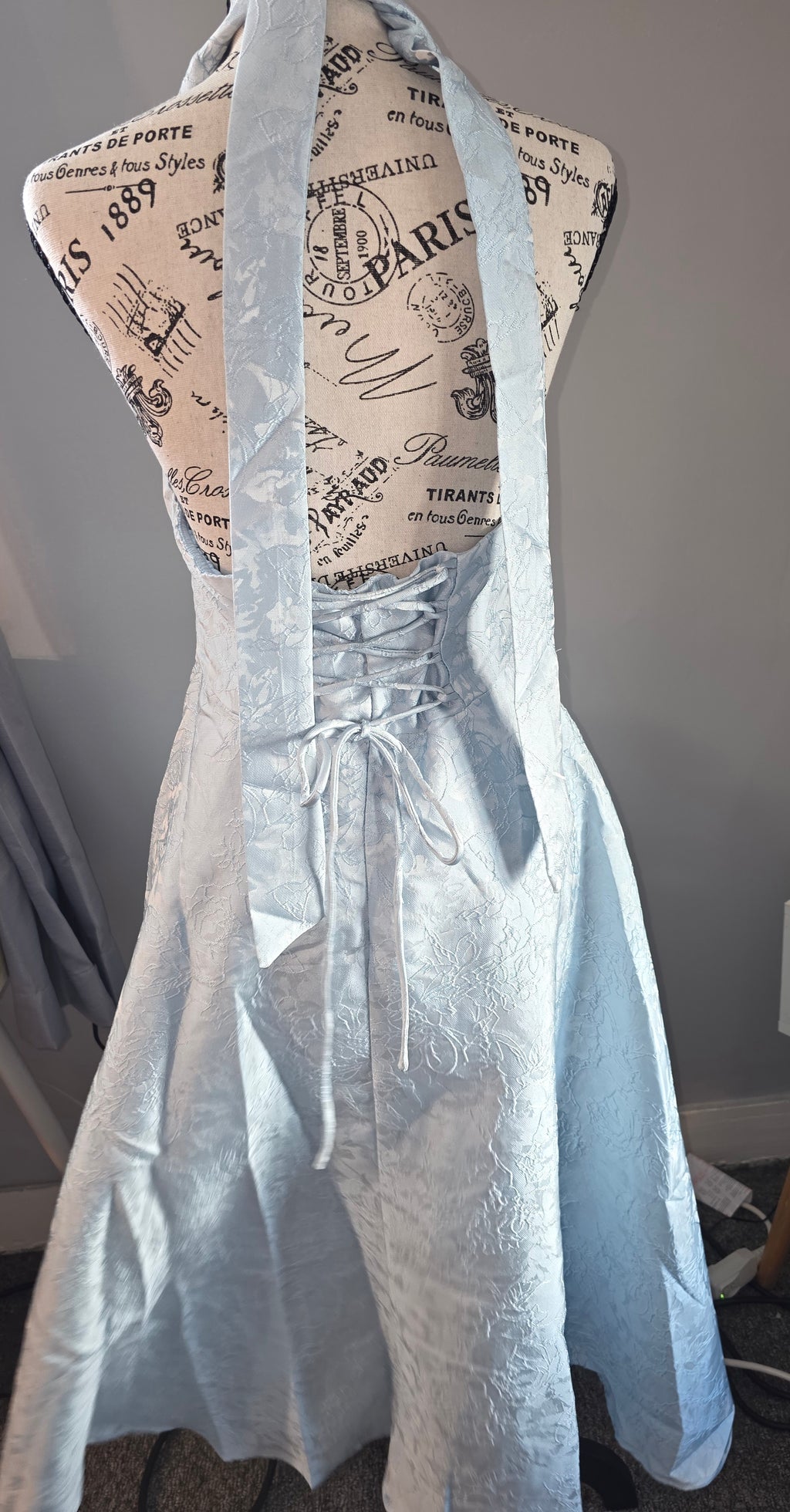 Cider dress baby blue color