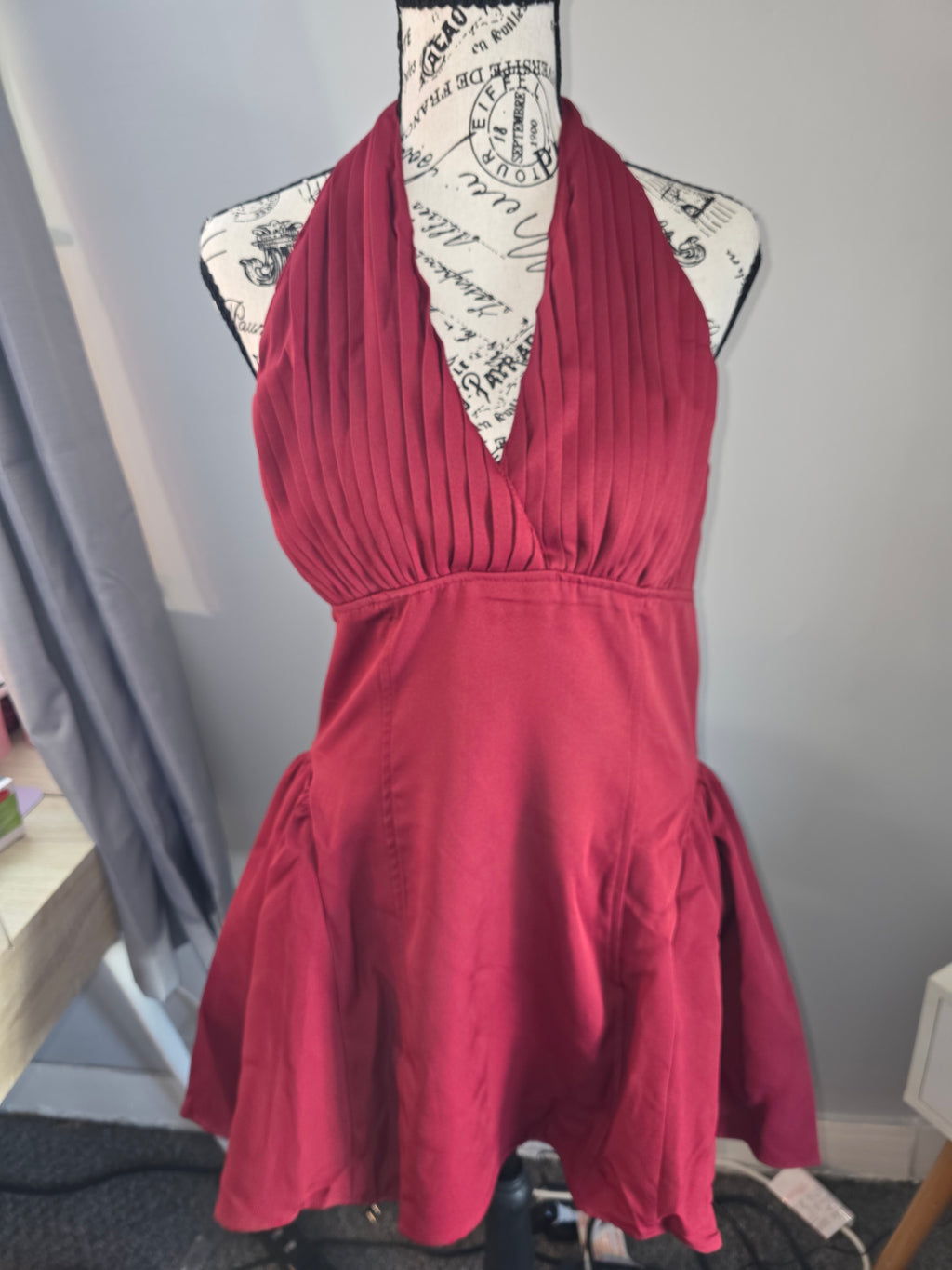 Red cider mini dress new with tags