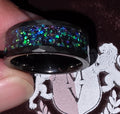 Beautiful size 7 ring with ring cover/lighted box / dust cover bag