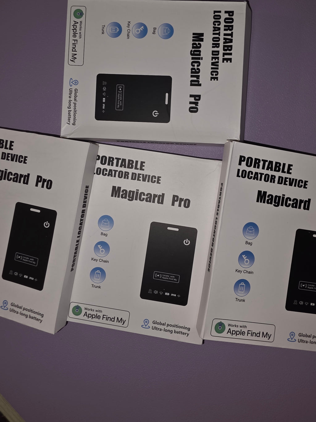 Portable location device works with Apple