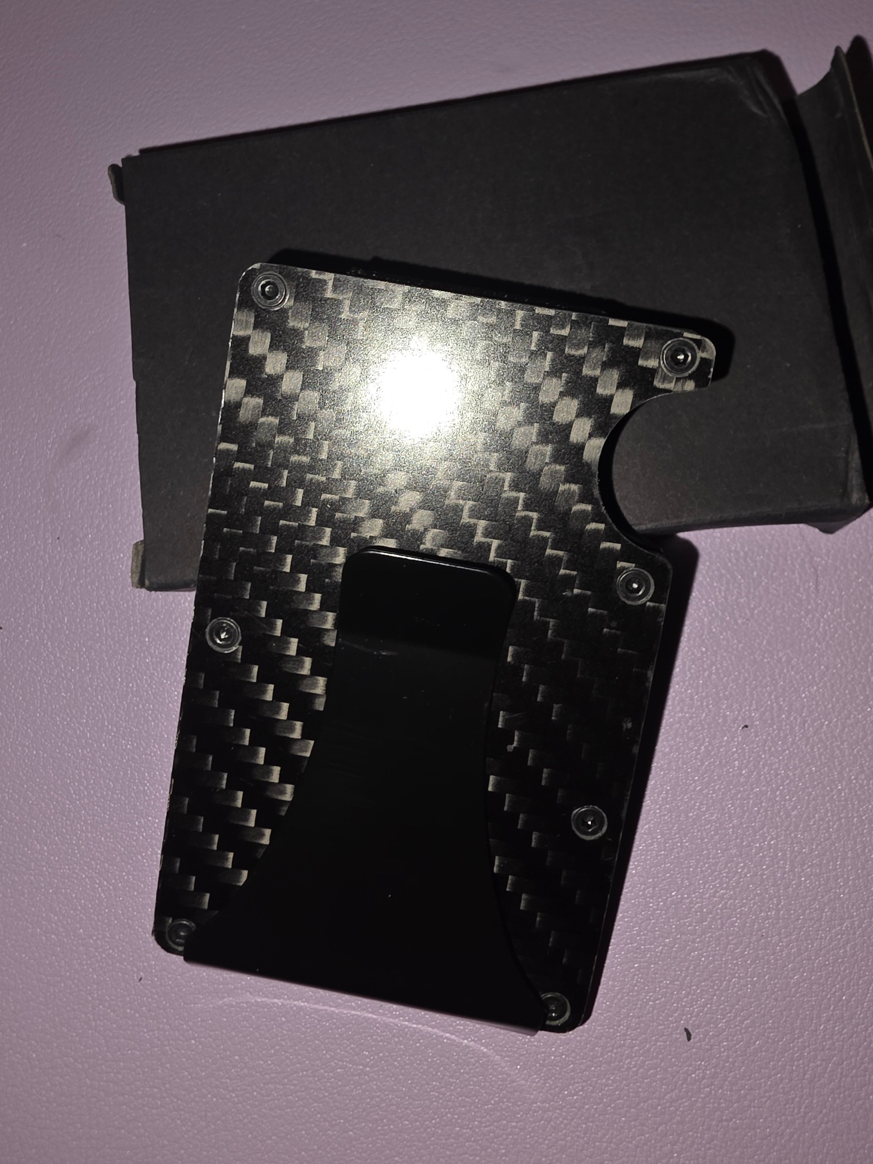 Card holder wallet carbon fiber