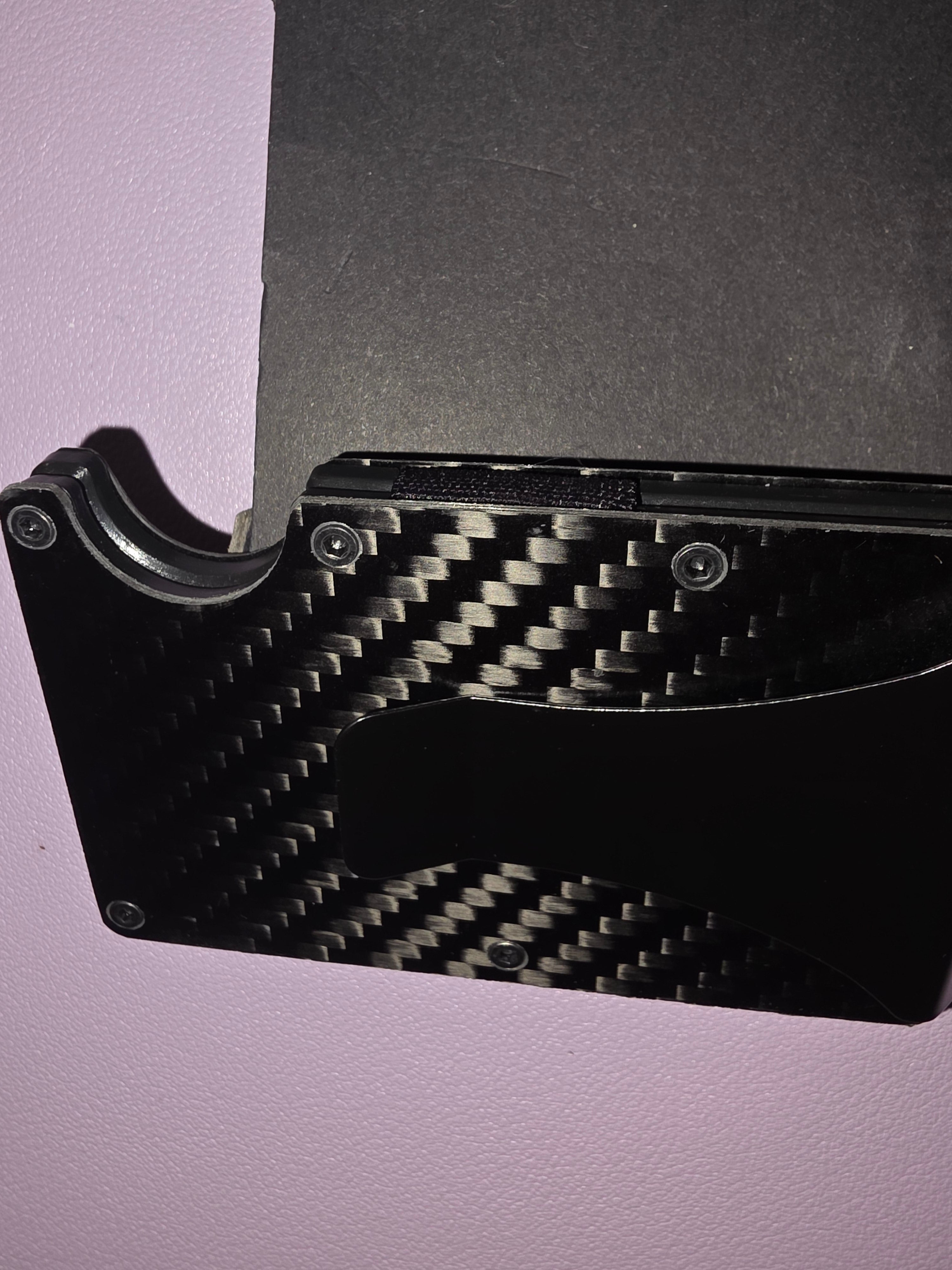 Card holder wallet carbon fiber
