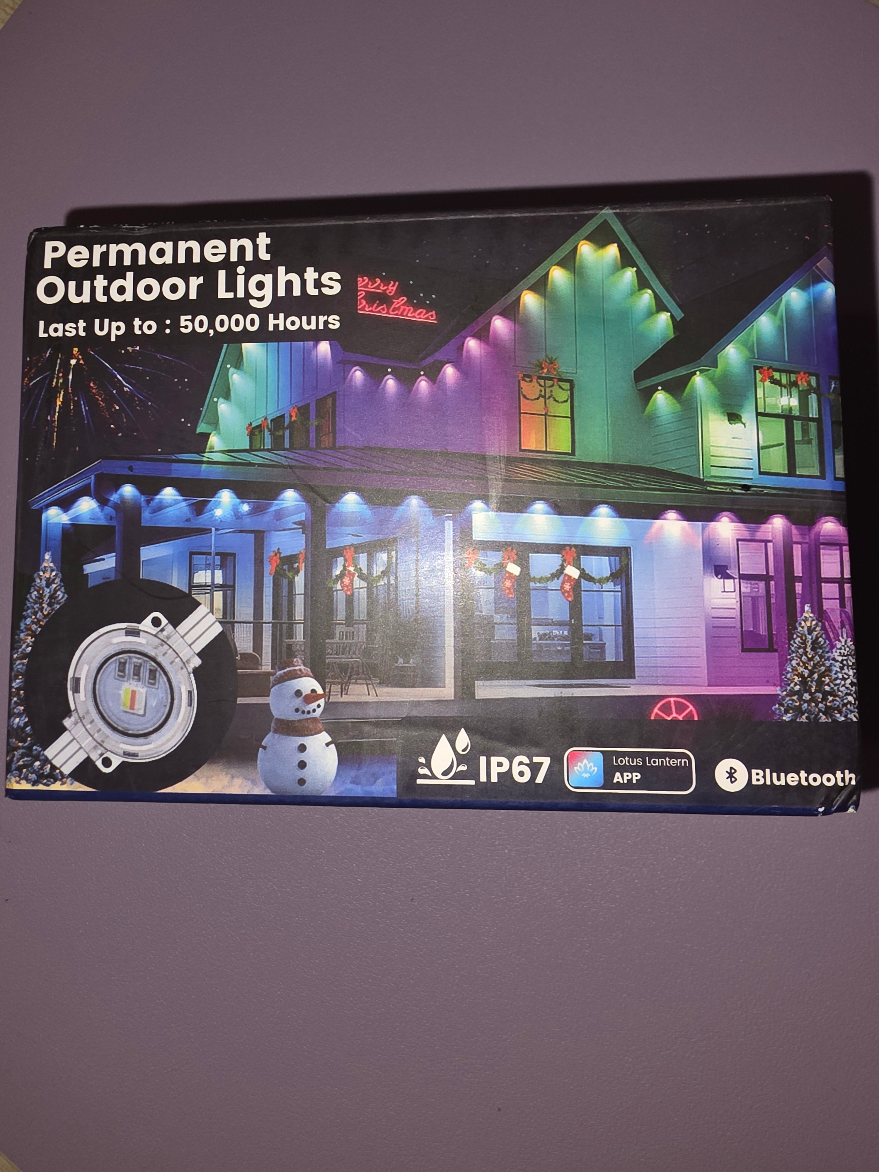 Permanent outdoor lights 30ft