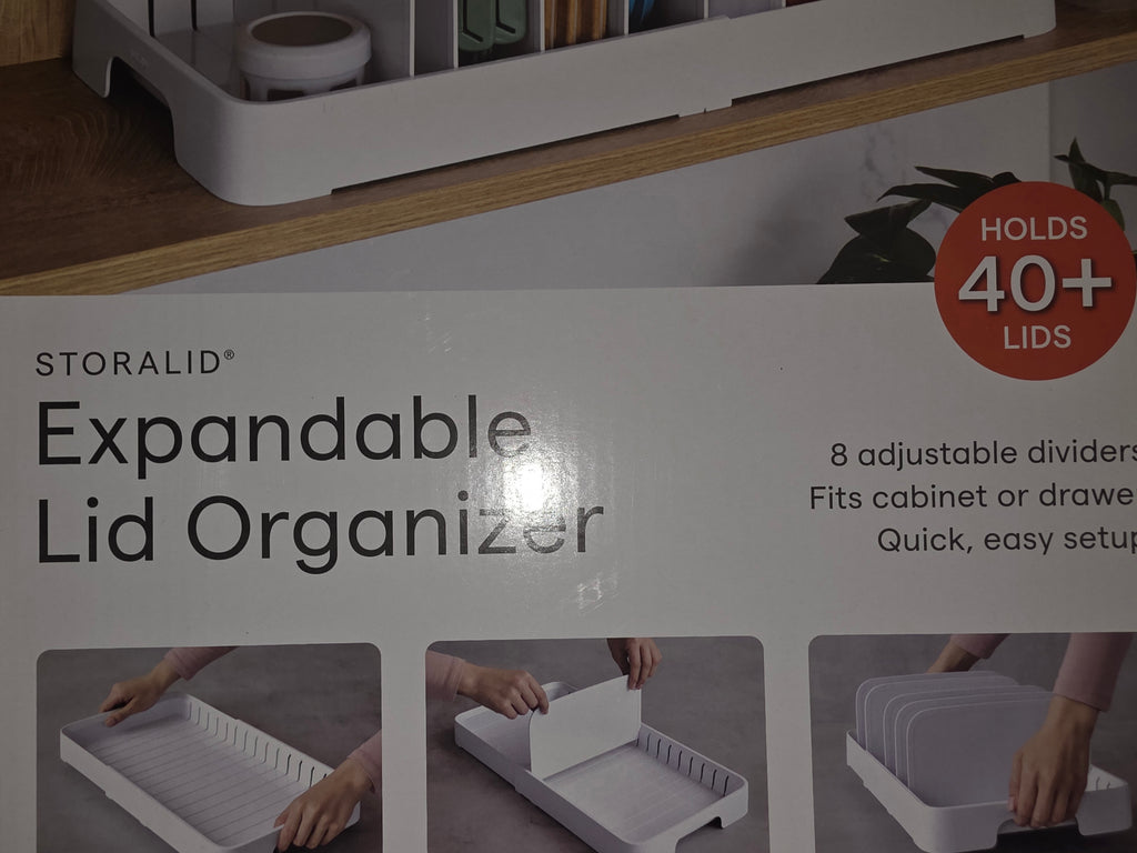 Expandable lid organizer