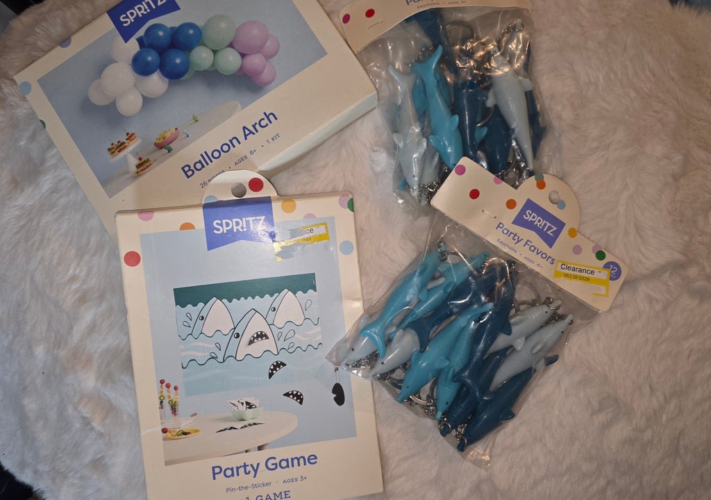 Shark Party 11 items in one box