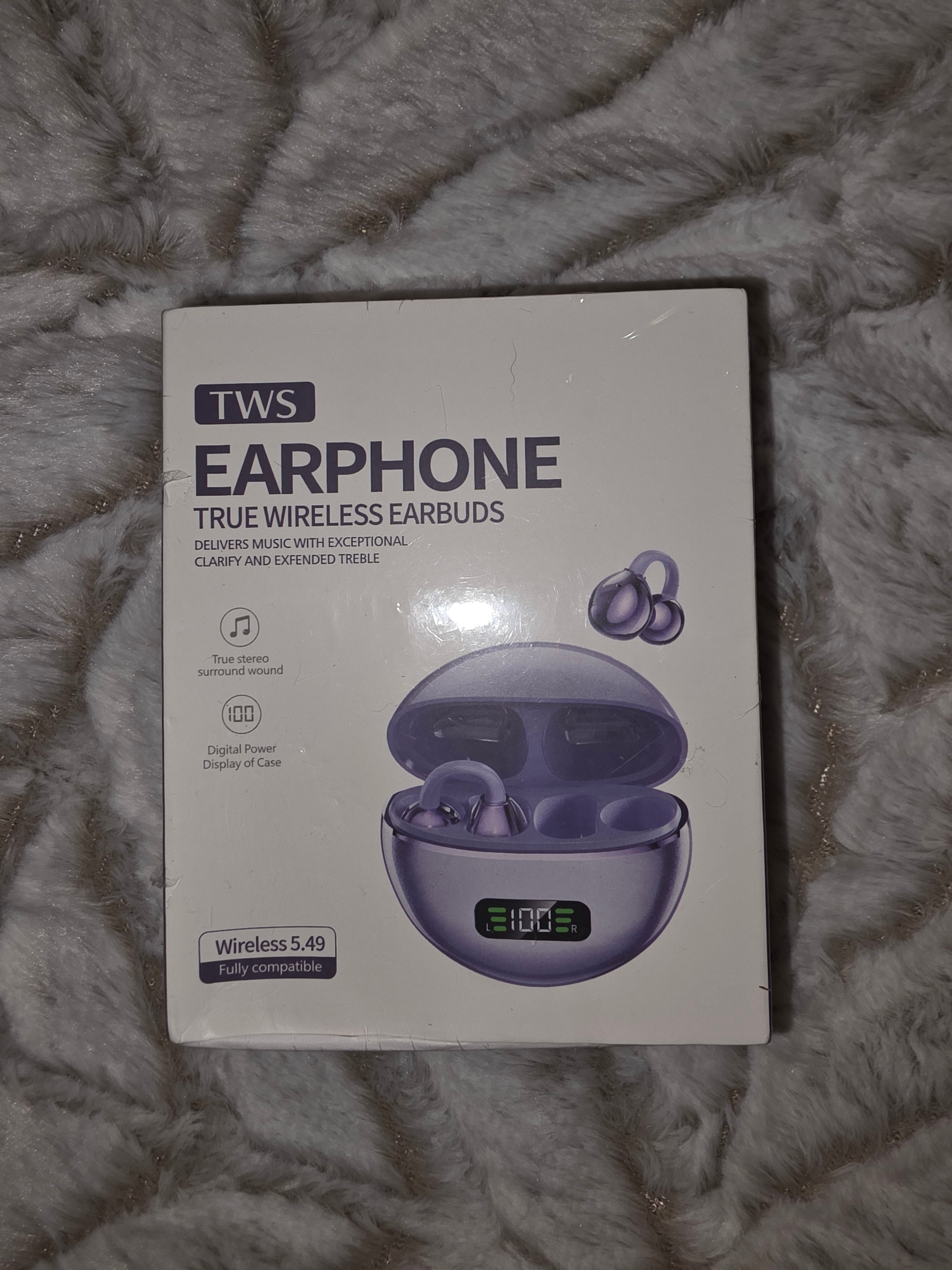 TWS earphones wireless w/ charger