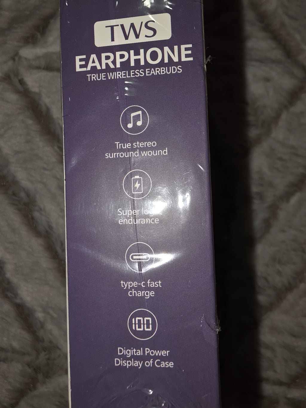 TWS earphones wireless w/ charger