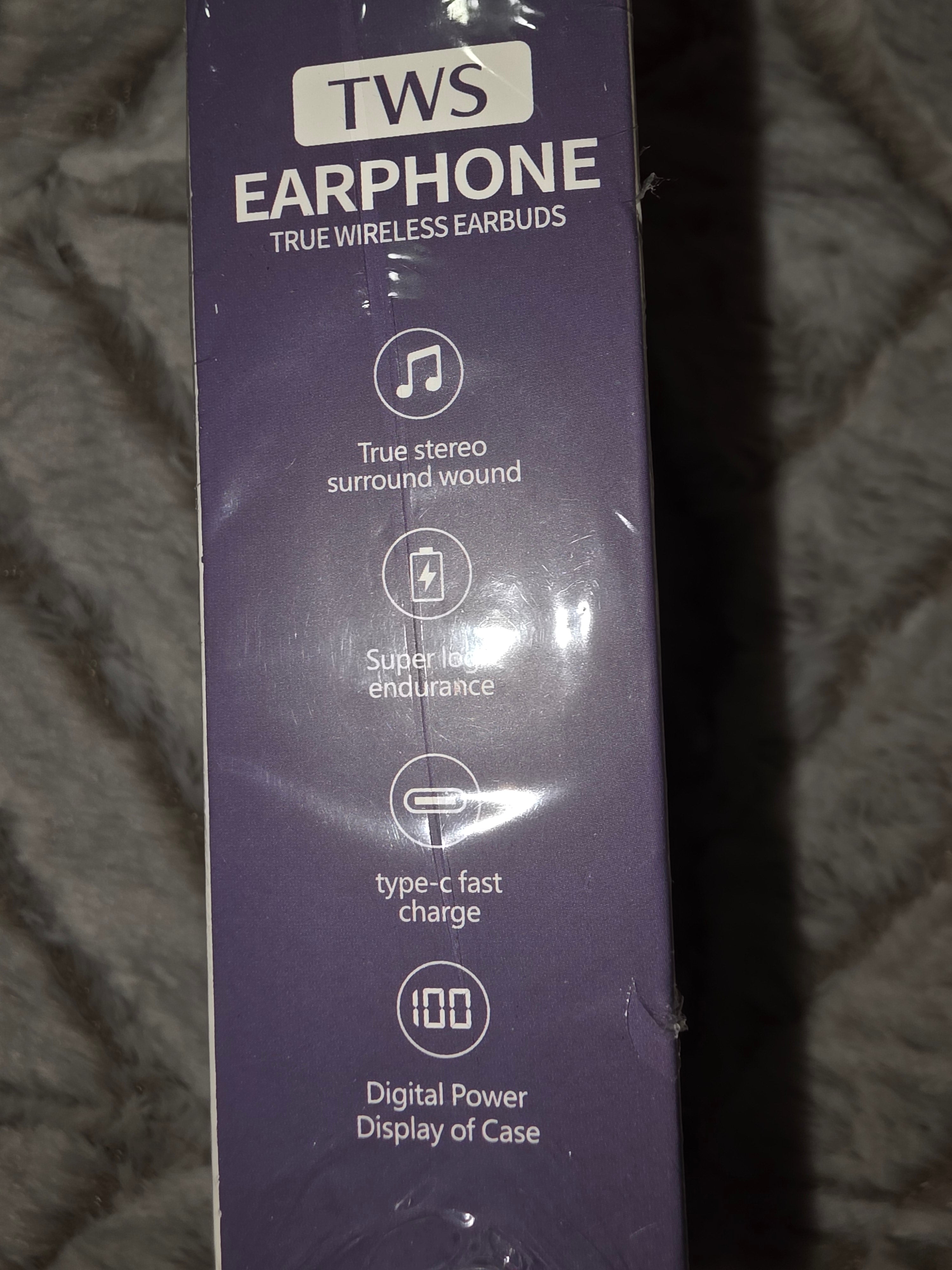 TWS earphones wireless w/ charger