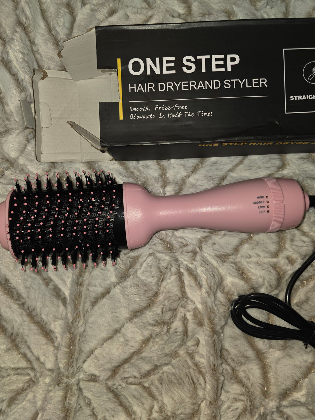 One step hot air brush / pink