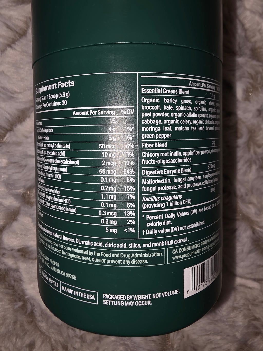 Proper Daily Boost Green Apple flavor