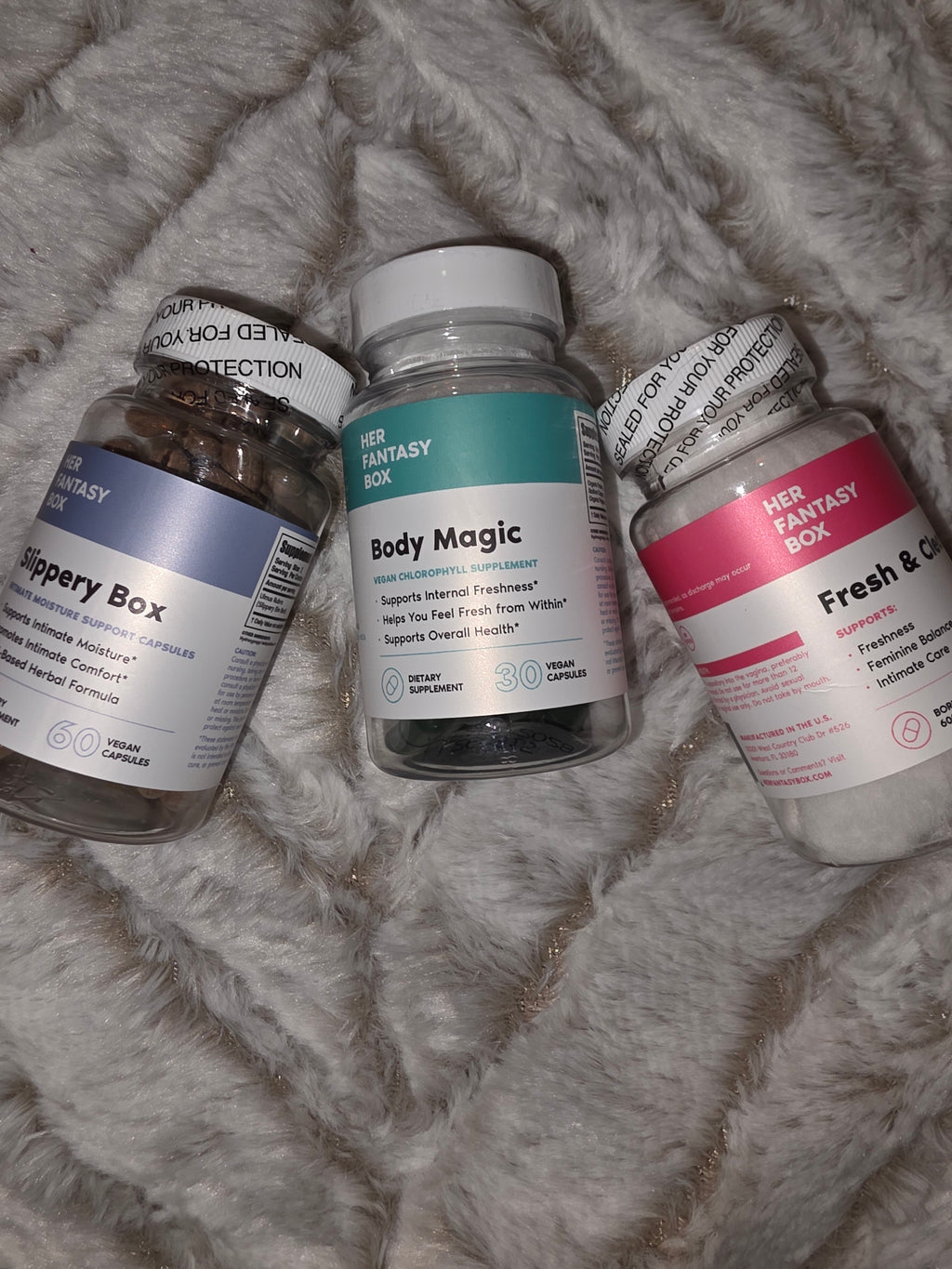 Female health set of 3 suppléments
