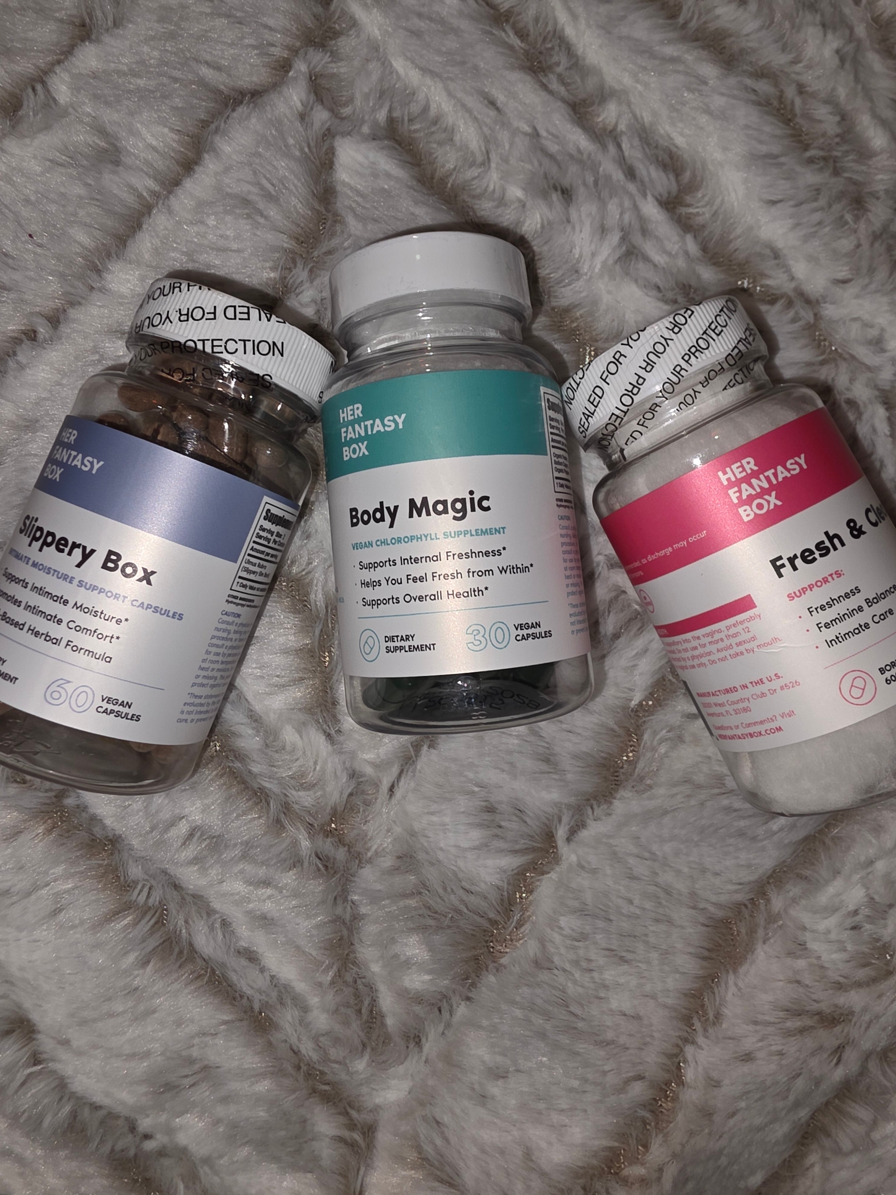Female health set of 3 suppléments