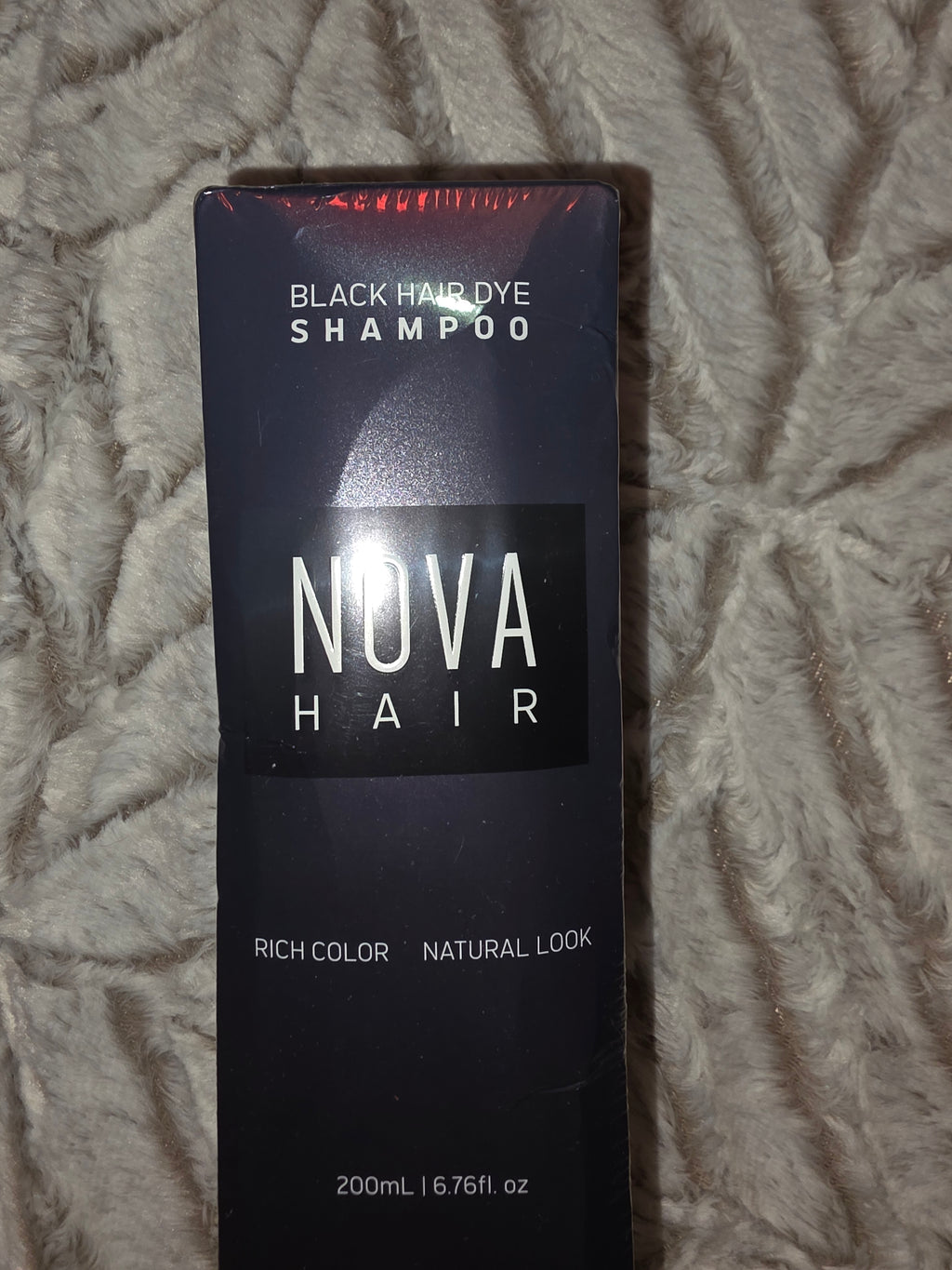 Nova black hair dye shampoo
