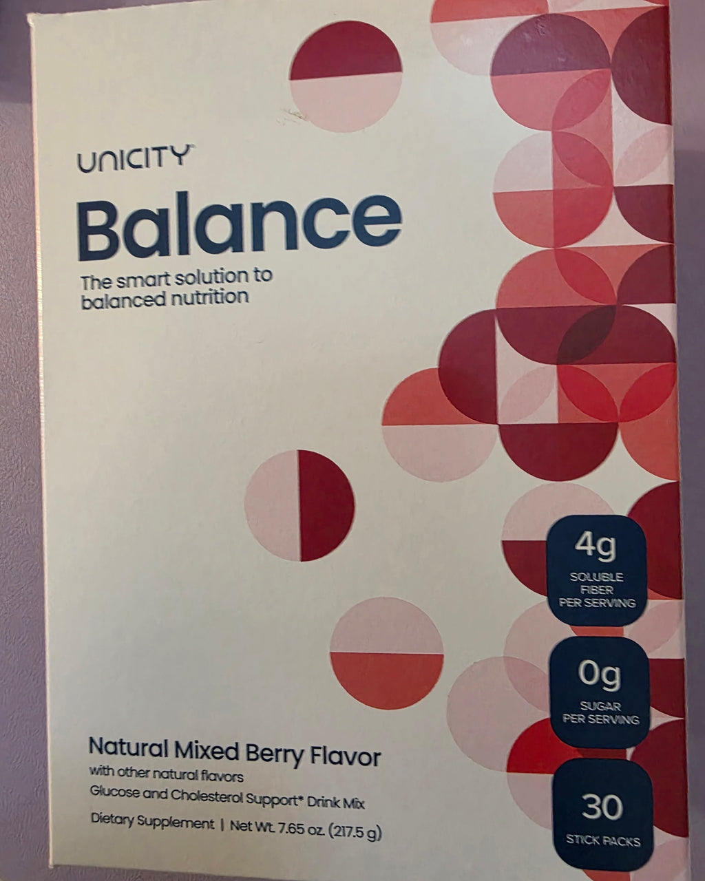 Unicity Balancé Glucose and Cholestérol support Drink Mix