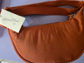 Universal thread co dark orange crescent shape purse