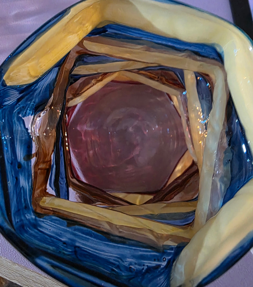 Glass mug looks like a stack of books
