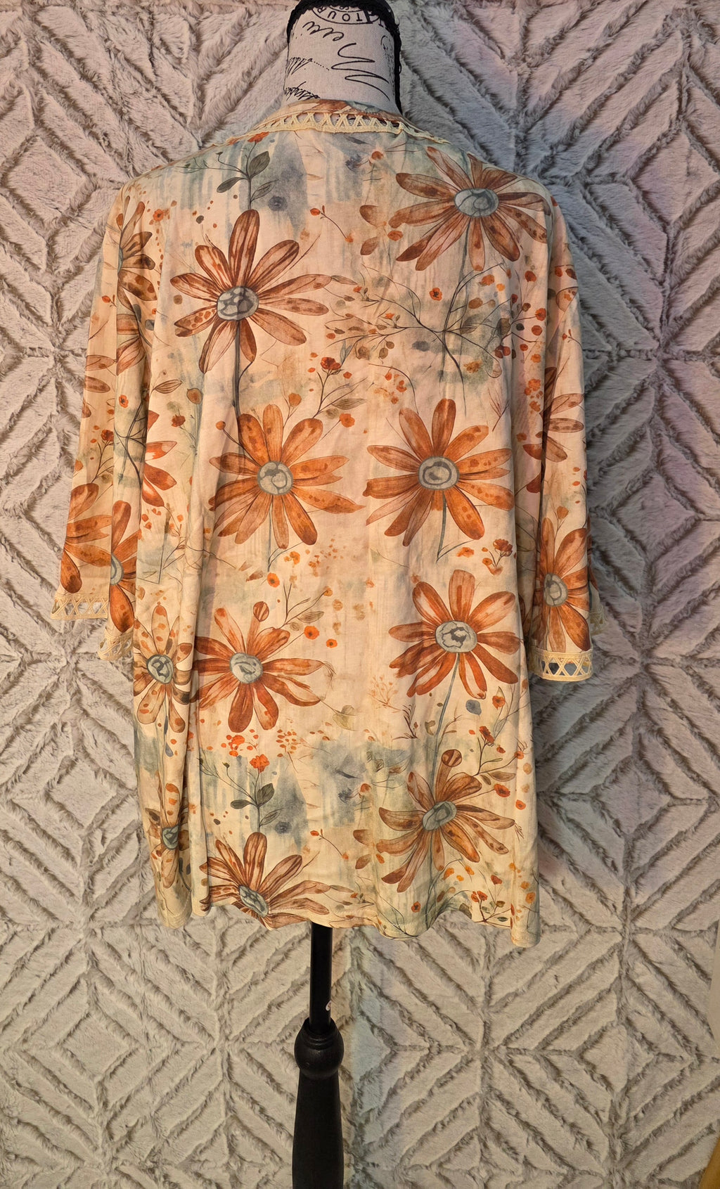 Womans 2xl flower print Cotton top