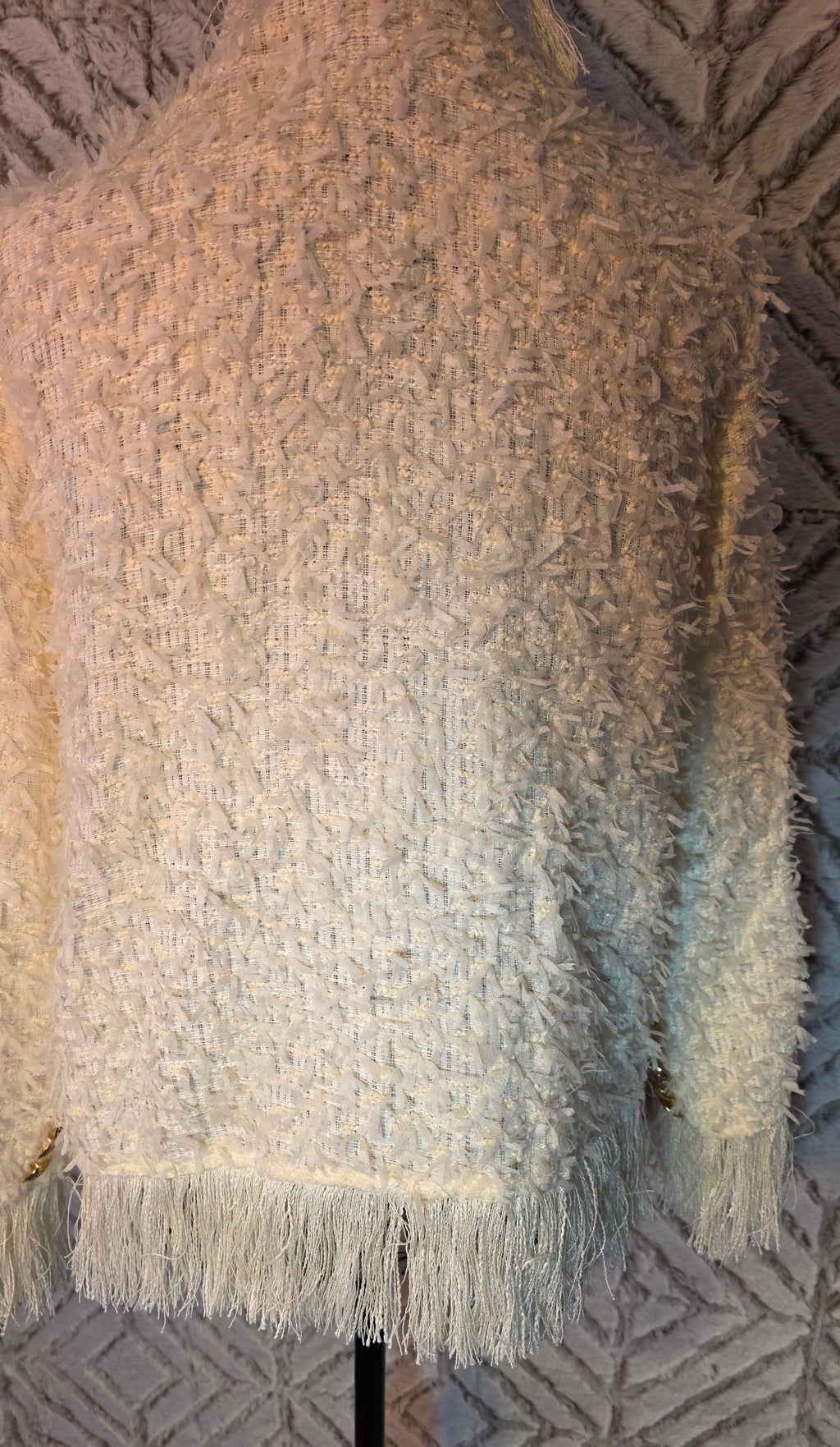 Shag sweater open front size small
