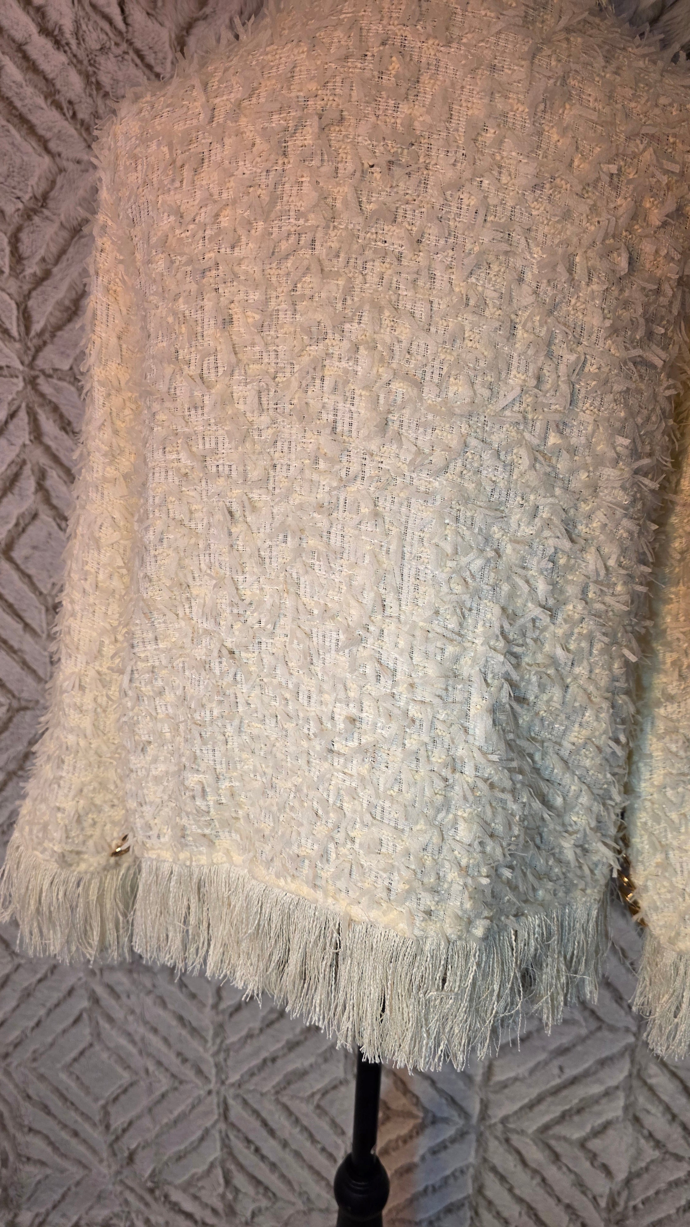 Shag sweater open front size small