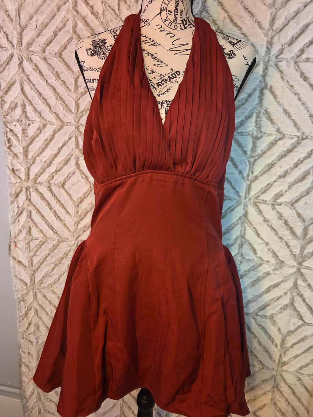 Red cider mini dress new with tags