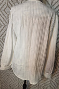 Light fabric white long sleeve shirt