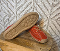 Red sports shoe size 10 mens us
