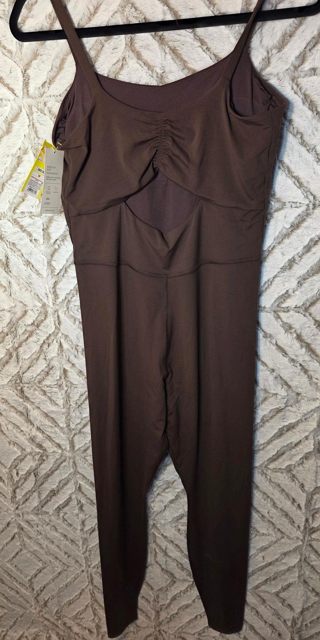 All in motion brown workout body suit