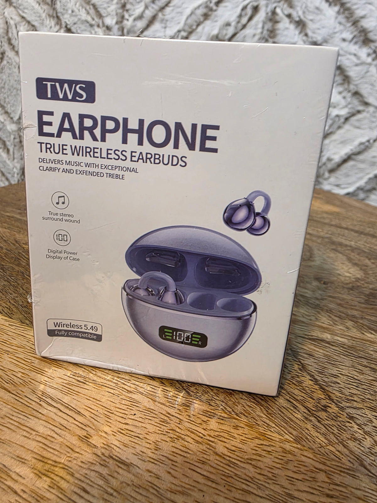 TWS earbuds wireless w/ charger