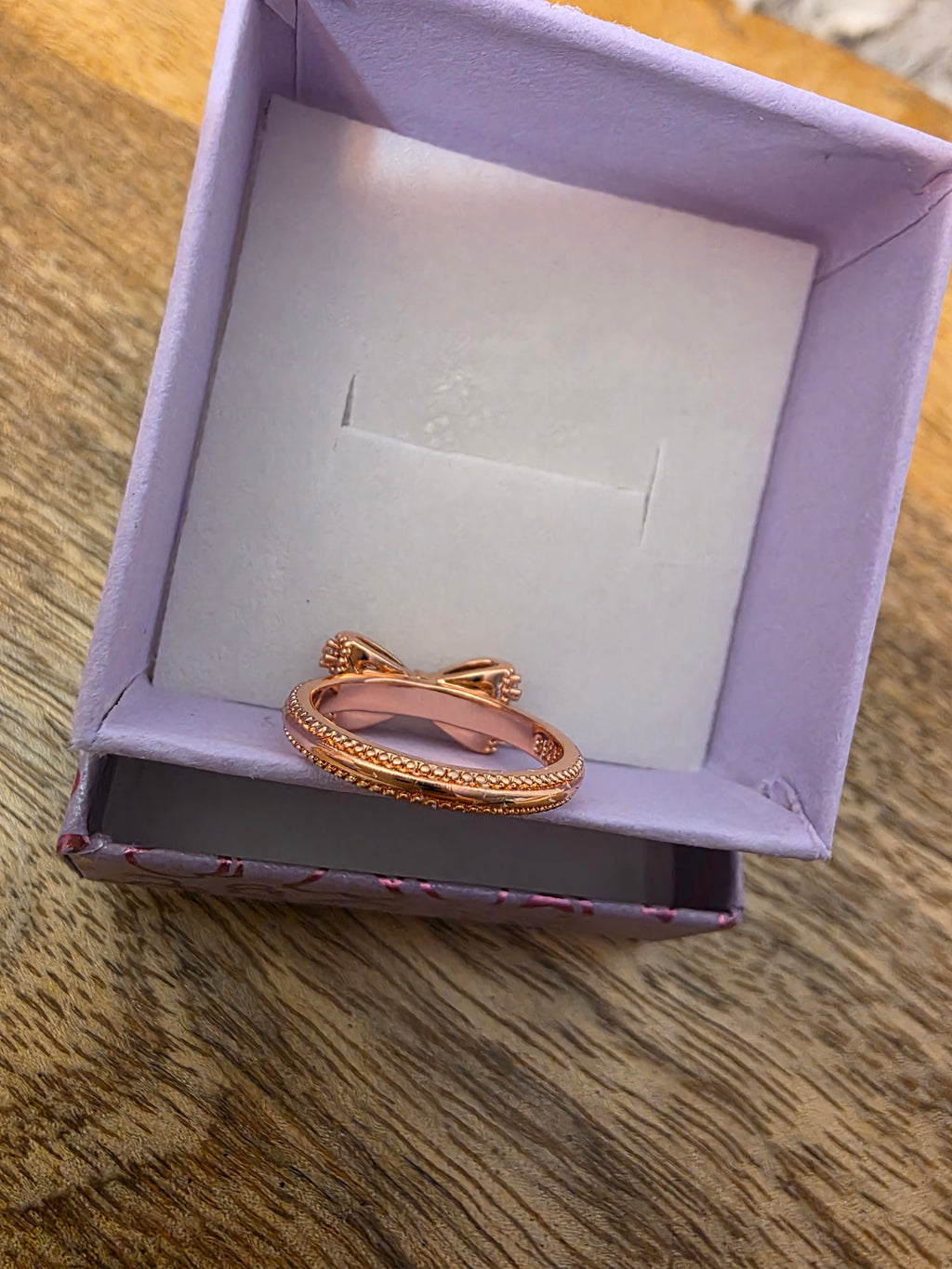 Size 5 in rôse gold color beautiful ring