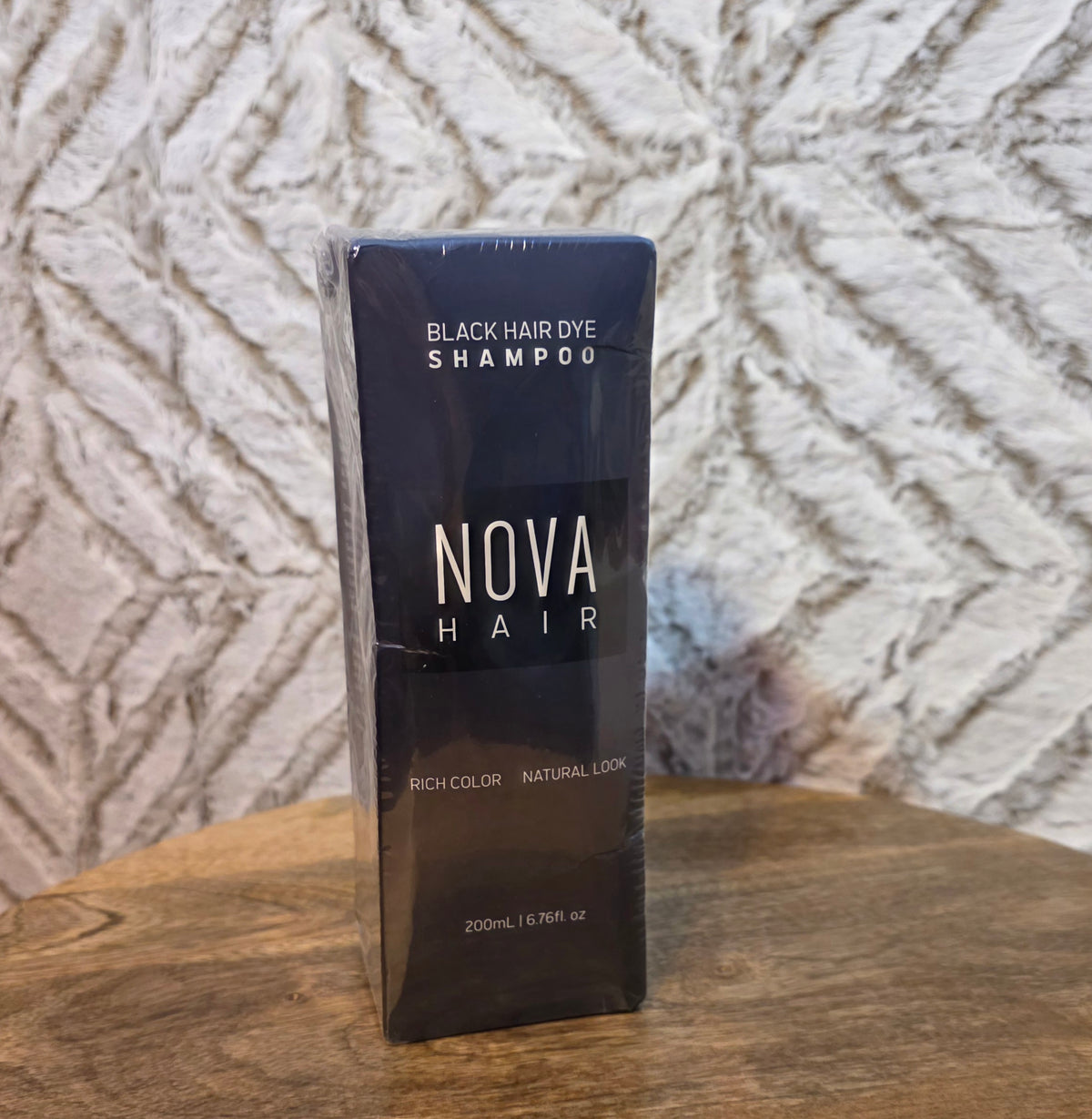 Nova black hair dye shampoo