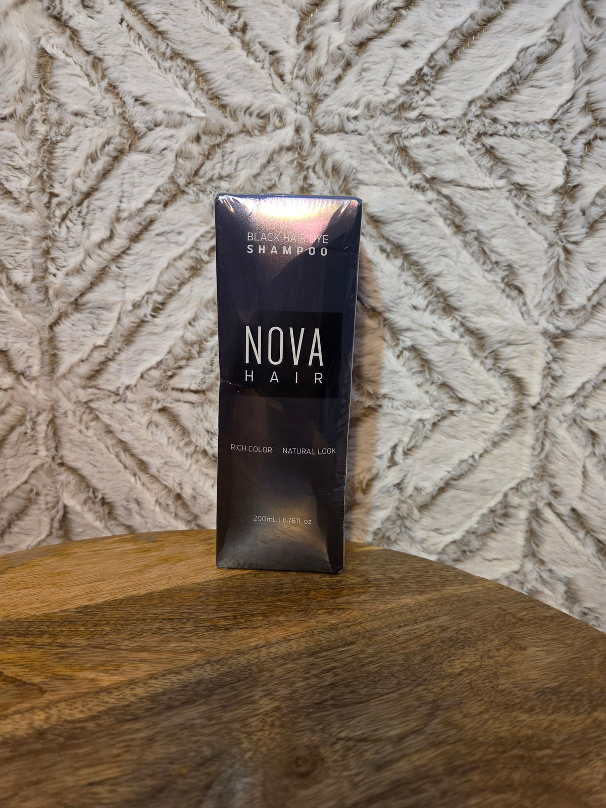 Nova black hair dye shampoo
