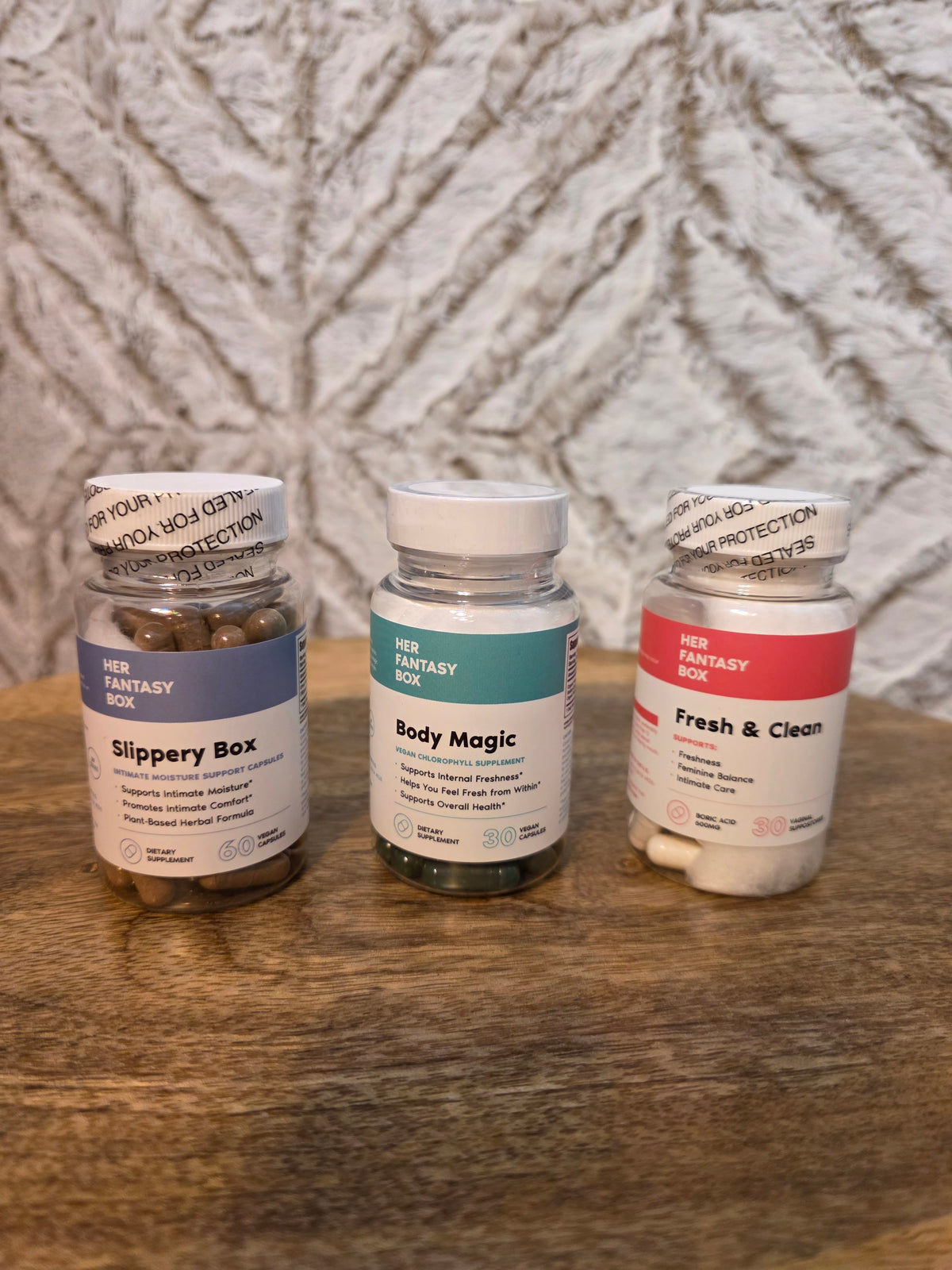 Female health set of 3 suppléments
