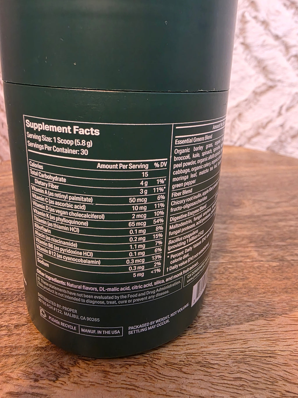 Proper Daily Boost Green Apple flavor