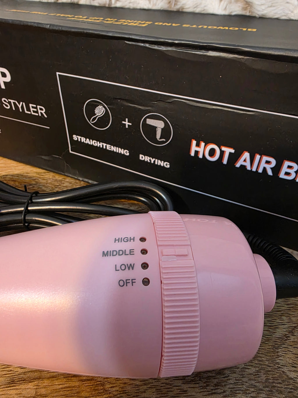 One step hot air brush / pink
