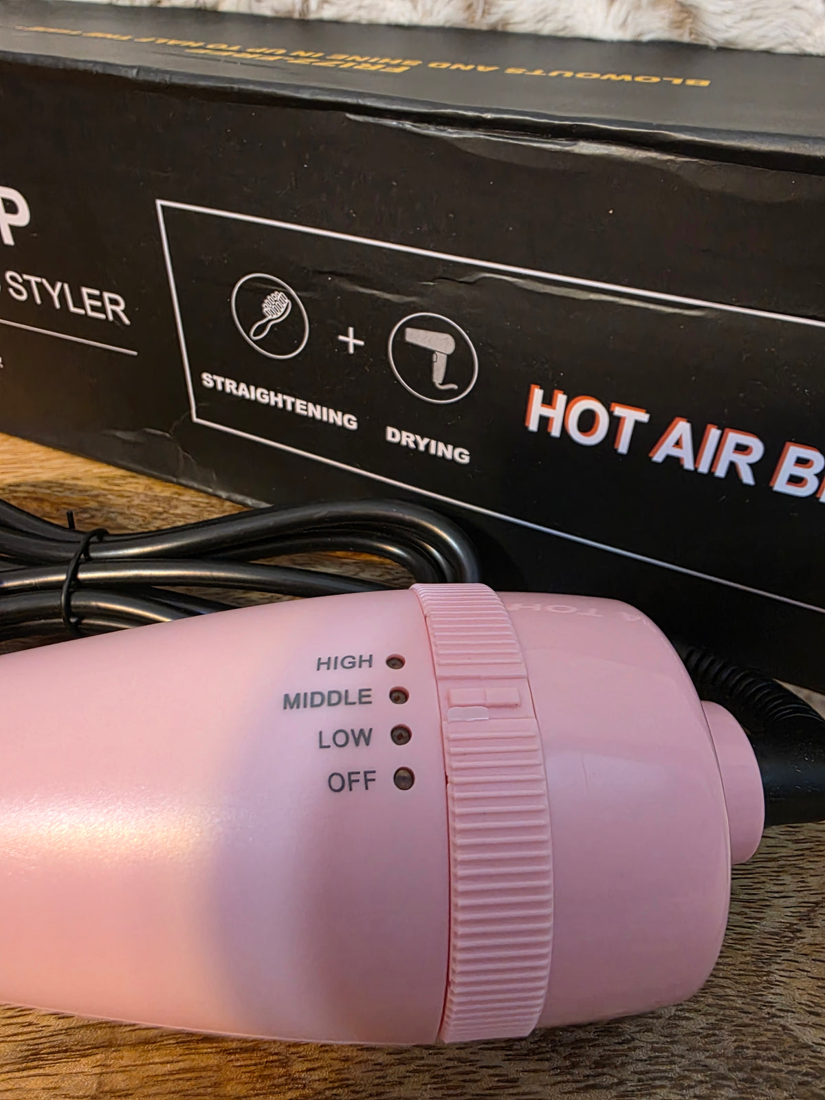 One step hot air brush / pink