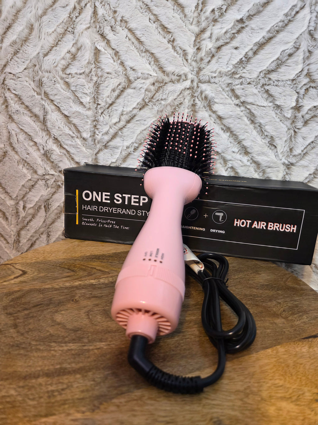 One step hot air brush / pink
